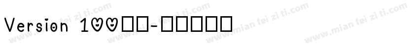 Version 100字体字体转换